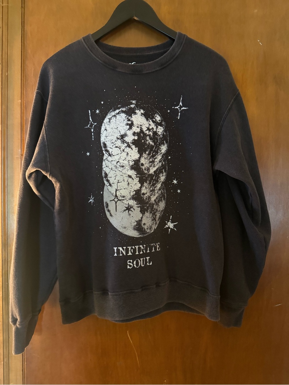 Hollister Infinite Soul Graphic Crewneck Sweatshirt - Black